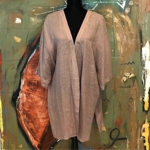 Soft Surroundings Sheer Linen Duster NWOT womans large